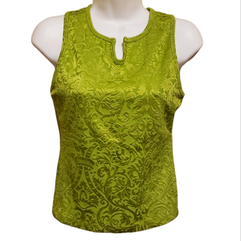 Kinesis green sports bra tank size medium